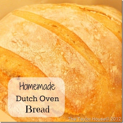 Homemade Dutch Oven Bread Recipe, perfect for soups