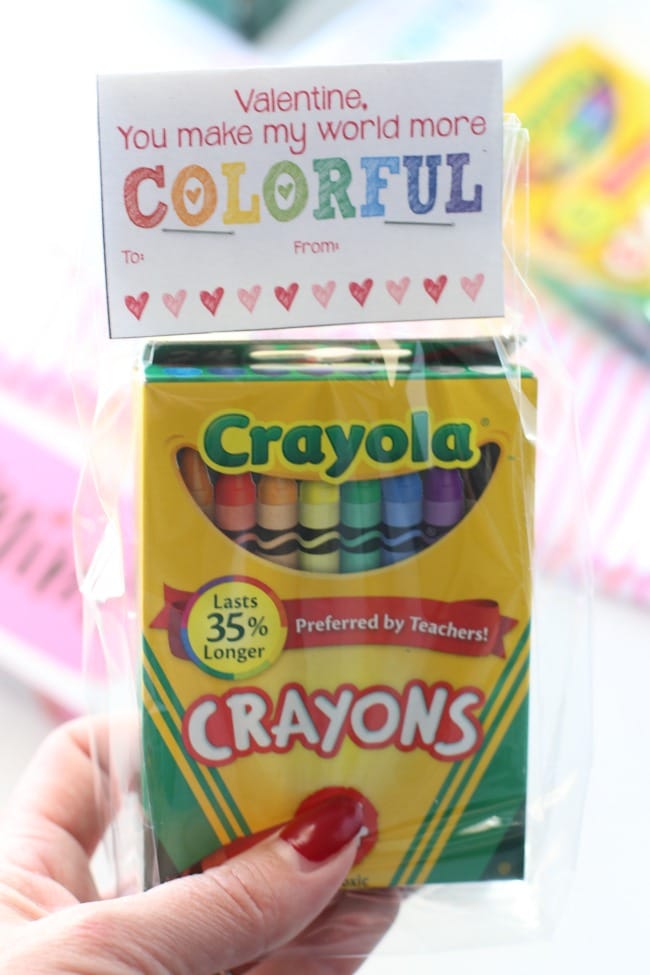 FREE Printable Valentines Day Cards (Crayons) | The Taylor House