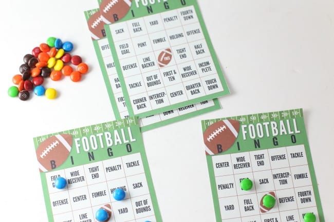 Super Bowl Football Bingo Cards (FREE PRINTABLE) | The Taylor House